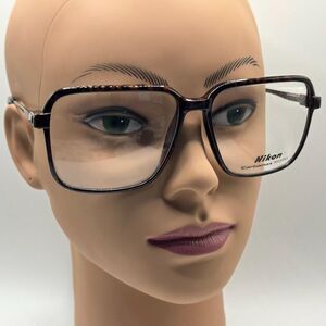 Vintage Eyeglasses | Large Square Style | Nikon Carbonmax |  Made In Japan